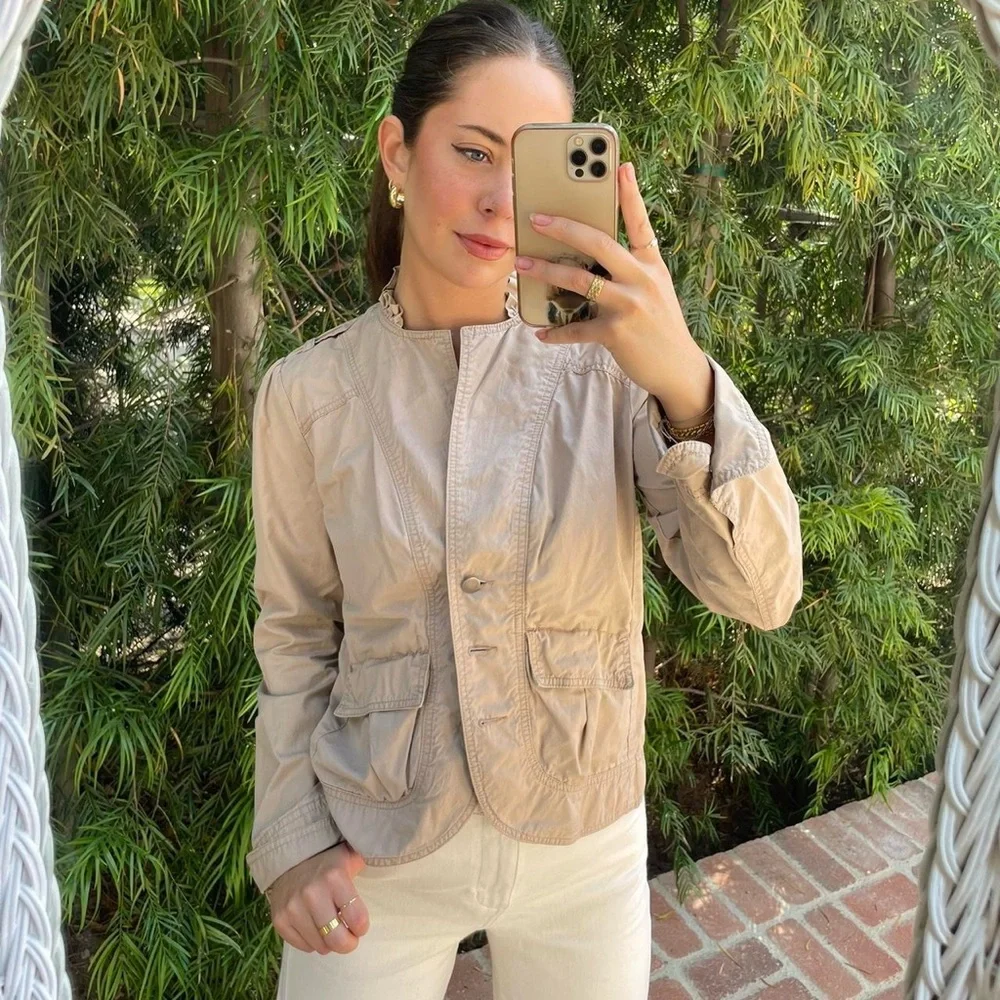 Timeless Sanctuary surpluses Khaki blazer sz m - Picture 5 of 7